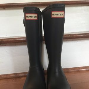 Kids Black Hunter Boots